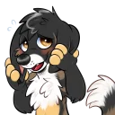 😳 emoji Doggo Telegram sticker 23 of 33