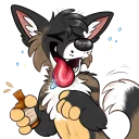 🍺 emoji Doggo Telegram sticker 8 of 33