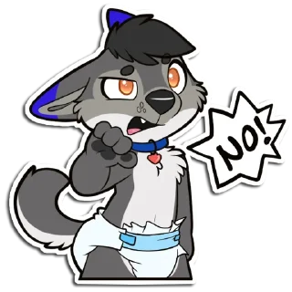 👎 emoji Puppy Reese Telegram sticker 7 of 10