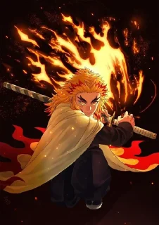 🔥 emoji Rengoku Telegram sticker 8 of 38