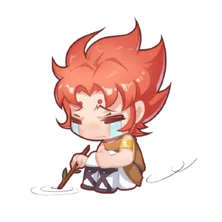 😭 emoji Saint Seiya Telegram sticker 2 of 34