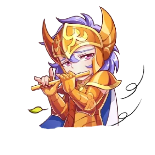 😴 emoji Saint Seiya Telegram sticker 9 of 34