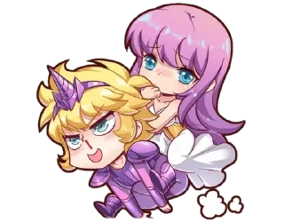 🦄 emoji Saint Seiya Telegram sticker 19 of 34