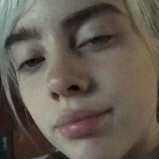 😶 emoji Billie eilish Telegram sticker 20 of 30