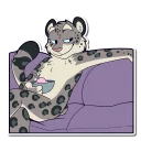 😍 emoji Snow Leopard Telegram sticker 23 of 119