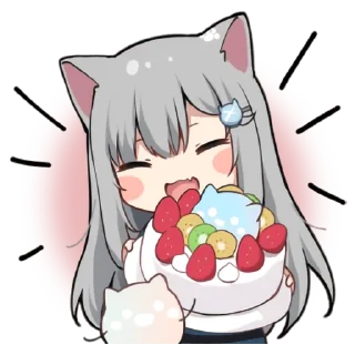 🎂 emoji Nachonekodayo - @oneesanstickers Telegram sticker 19 of 32