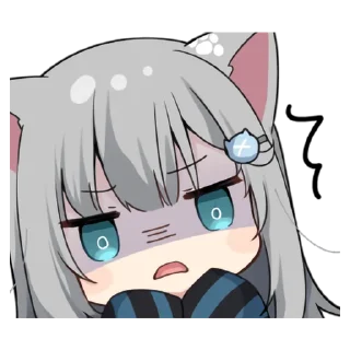😰 emoji Nachonekodayo - @oneesanstickers Telegram sticker 15 of 32