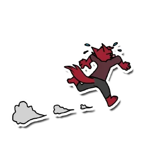 🏃‍♂️ emoji Little Fox Zarz Telegram sticker 17 of 18