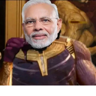 😂 emoji Modi DiCaprio @PMModiji Telegram sticker 24 of 25
