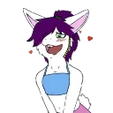 😍 emoji Reggie The Bunny Animated Telegram sticker 10 of 22