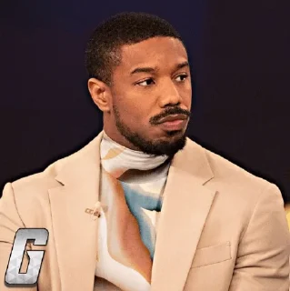 💫 emoji 💫Michael B Jordan『@Golden_Sticker』 Telegram sticker 23 of 50