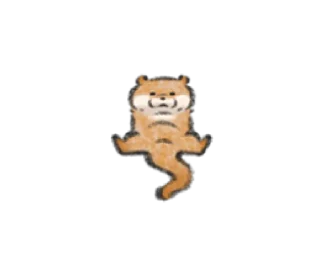 😪 emoji Cute Lie Otter Telegram sticker 2 of 120