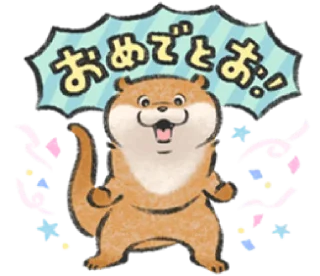 🍻 emoji Cute Lie Otter Telegram sticker 15 of 120