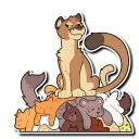 👑 emoji Mountain Lion Telegram sticker 21 of 120