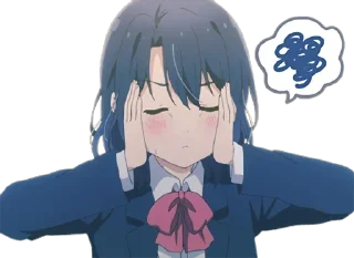 😑 emoji Adachi and Shimamura Telegram sticker 7 of 40