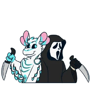 🔪 emoji Cynder The Avali Telegram sticker 7 of 10