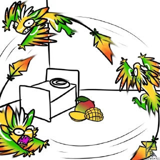🤪 emoji Alphonso The Avali Telegram sticker 7 of 86