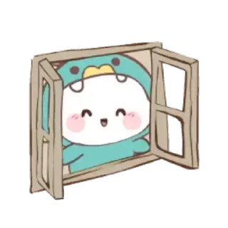 🪟 emoji Mochi Dino Animated • @xxyuji Telegram sticker 7 of 24
