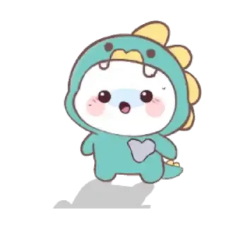 💔 emoji Mochi Dino Animated • @xxyuji Telegram sticker 12 of 24