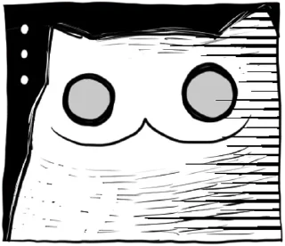😑 emoji Creepy cat I Telegram sticker 10 of 120