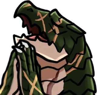 🙏 emoji Overlord Lizardmen Telegram sticker 10 of 14