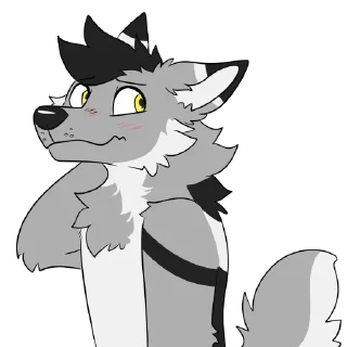 😳 emoji @BrunoWoofs Sticker Set Telegram sticker 6 of 17