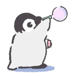 💟 emoji Cute penguin Telegram sticker 12 of 42