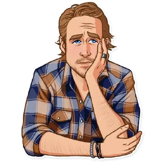☹️ emoji Ryan Gosling Telegram sticker 16 of 22