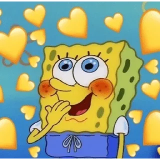 ❤️ emoji Spongebob In Love Telegram sticker 8 of 19