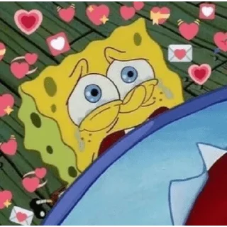 ❤️ emoji Spongebob In Love Telegram sticker 9 of 19
