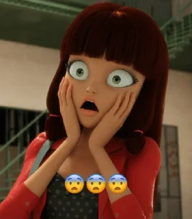 😨 emoji Miraculous Telegram sticker 10 of 10