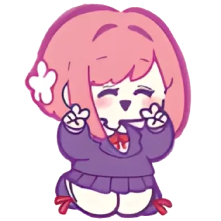 🩷 emoji 100kano chibi by StevenS16U • @sticbot Telegram sticker 18 of 55