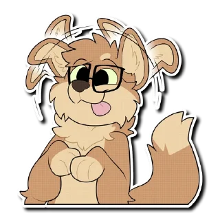 😋 emoji Max Fluffy Telegram sticker 3 of 16