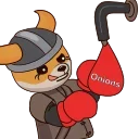 👊 emoji FLOKI DAO Telegram sticker 9 of 10