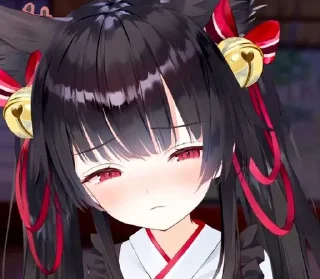 🤨 emoji 有栖マナ(なび_ver.) Telegram sticker 19 of 20