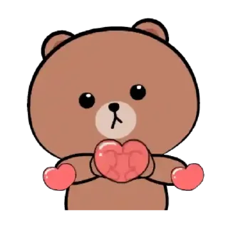 🐻 emoji 🍭Brownie x Andie @Mycute_stickers Telegram sticker 10 of 25