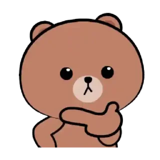 🐻 emoji 🍭Brownie x Andie @Mycute_stickers Telegram sticker 12 of 25