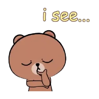 🐻 emoji 🍭Brownie x Andie @Mycute_stickers Telegram sticker 9 of 25