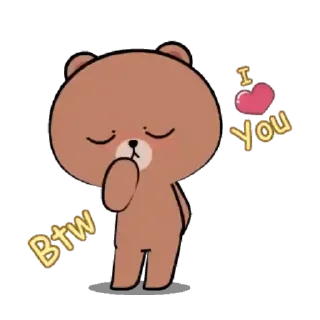 🐻 emoji 🍭Brownie x Andie @Mycute_stickers Telegram sticker 5 of 25