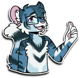 👍 emoji Taiga Tiger Telegram sticker 9 of 68