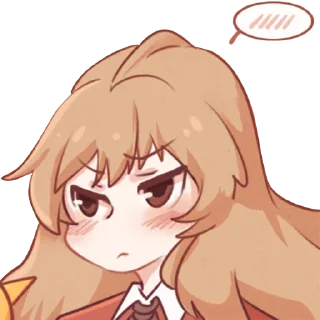 😒 emoji Taiga best Waifu Telegram sticker 17 of 21