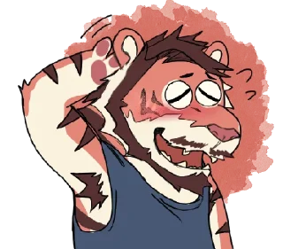 😅 emoji Ato's Legally Distinct Stickers Telegram sticker 9 of 67
