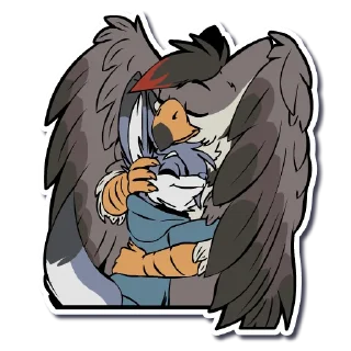 ❤️ emoji LilFox Hugs Telegram sticker 22 of 30