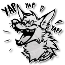 Sticker from Totes Coyotes