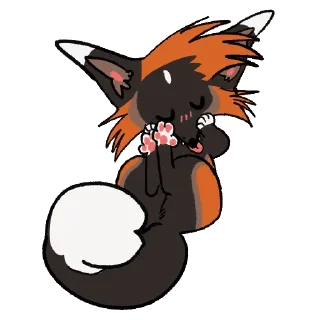 😊 emoji Cross Fox Stickers Telegram sticker 6 of 50
