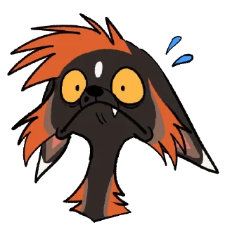 😧 emoji Cross Fox Stickers Telegram sticker 16 of 50