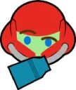 Sticker from Super Smash Bros. Thinking