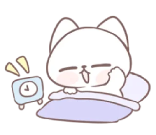 😴 emoji Marshmallow Puppies: Kitty! Telegram sticker 7 of 40