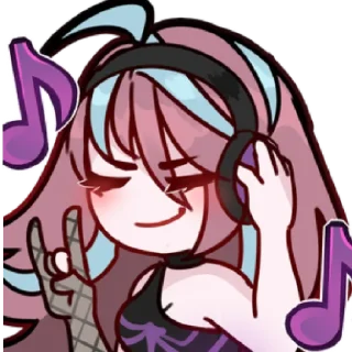 🎶 emoji Vtubers Telegram sticker 18 of 60