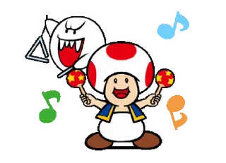 🎶 emoji SUPER MARIO BROS: @StickersNic Telegram sticker 12 of 21